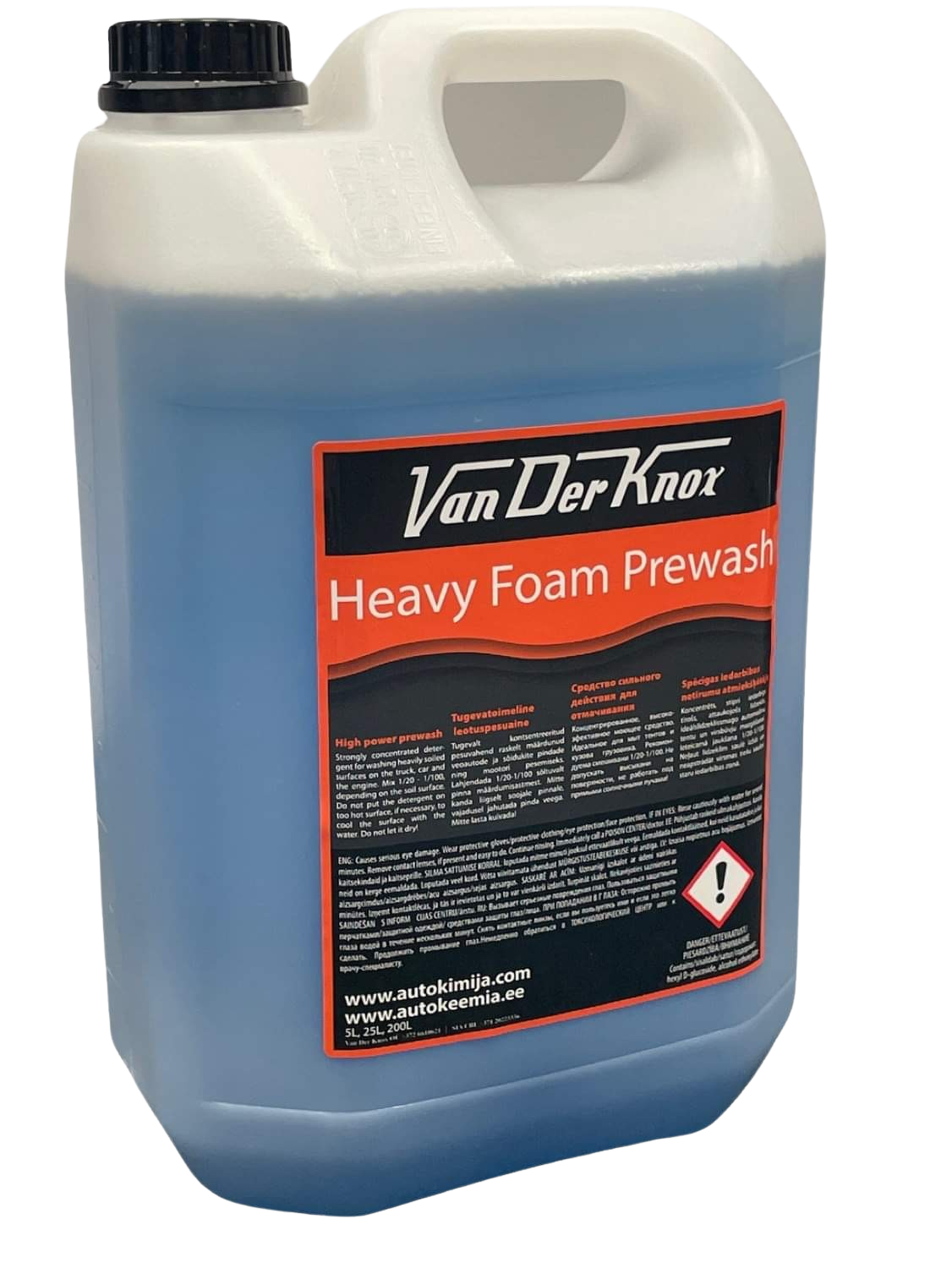 HEAVY FOAM PREWASH YELLOW - Van Der Knox - vahupesuaine - aktiivvaht