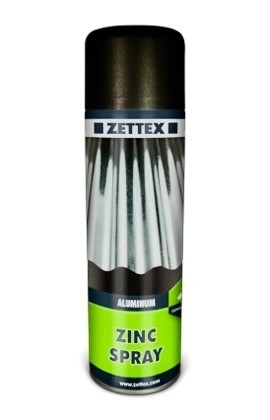 Zinc Spray Aluminium - Zettex - 500ml - alumiinium aerosooltsink, tsinkalumiinium