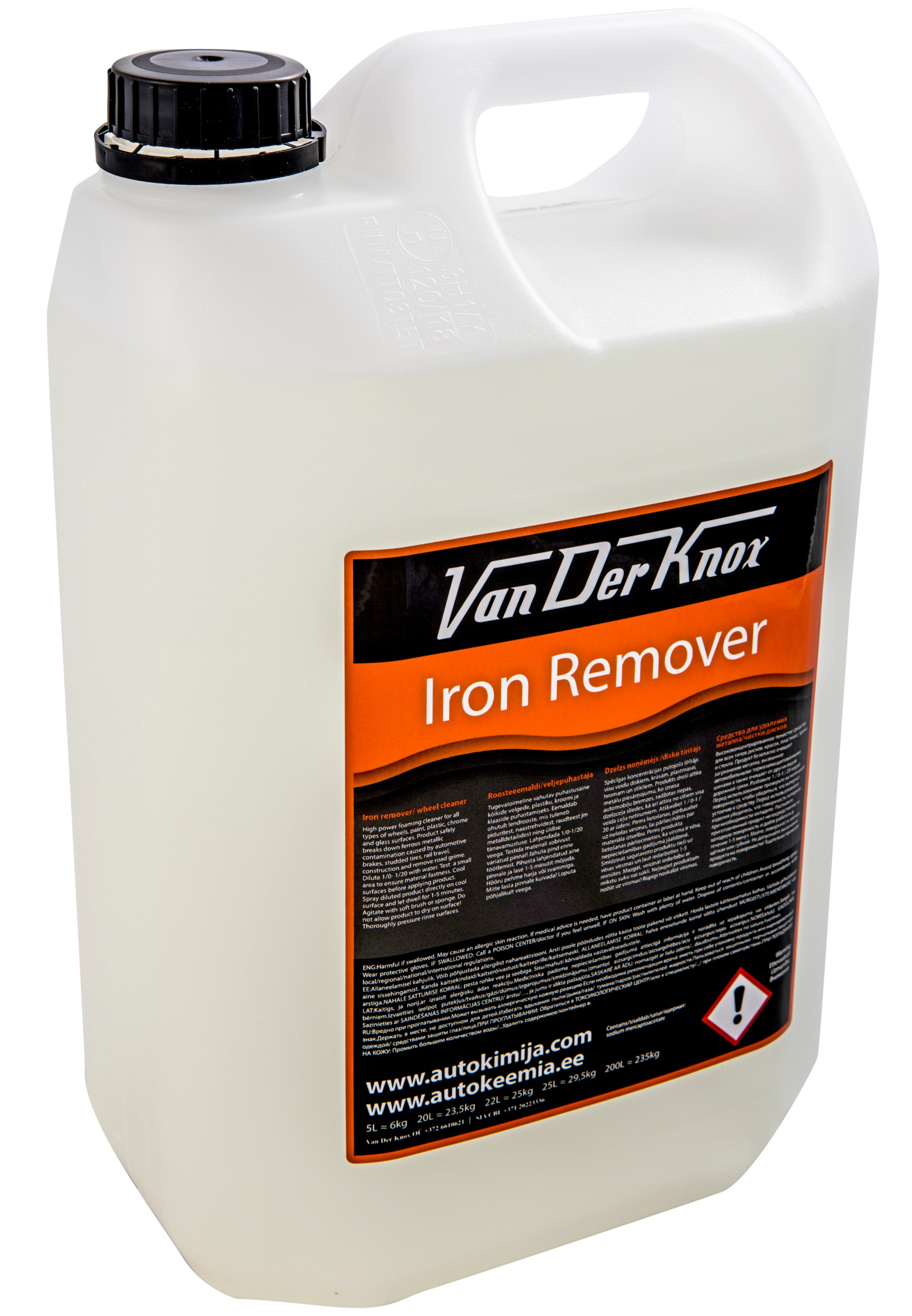 IRON REMOVER - Van Der Knox - roosteladestuste eemaldi - lendrooste eemaldi - neutraalne veljepuhastaja