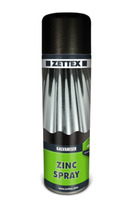Zinc Spray Galvaniser - Zettex - 500ml - galvaniseeriv aerosooltsink, galvaantsink
